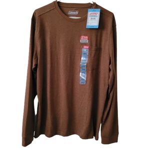 Coleman L Brown Heather Long Sleeve Tshirt